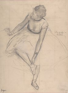 Dancer Adjusting Her Slipper by Edgar Degas